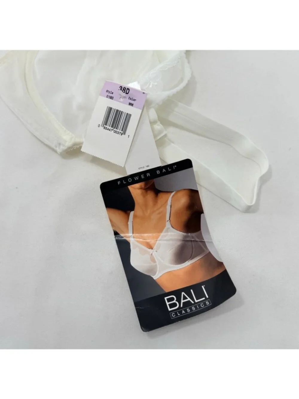 Flower Bali Classics Full Figure Lift Bra Size 38D Underwired Wired See Through